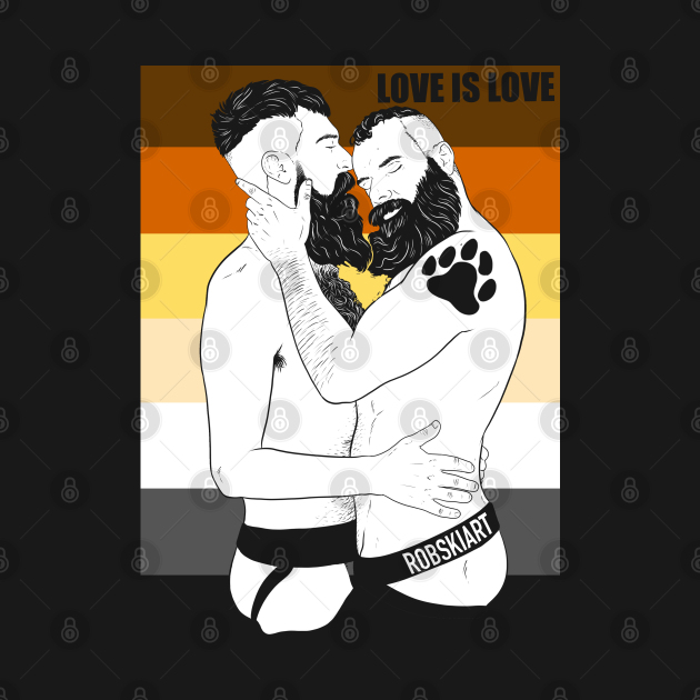 Discover Bear pride black T - Gay - T-Shirt