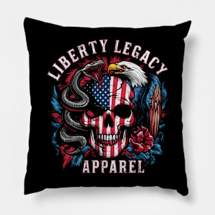 Liberty Legacy Skull & Snake with Eagle Pillow