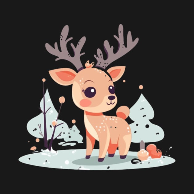 Cute Vintage Reindeer by SeeAnnSave