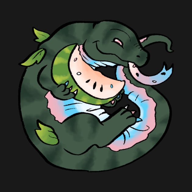 Trans Watermelon Komodo Dragon by Cherushii78