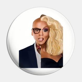 Rupaul Illustration Pin