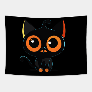 Black Cat Tapestry