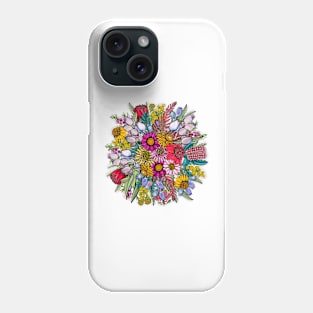 Australian Summer Wildflower Garden Phone Case