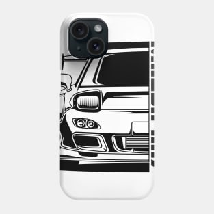 Mazda RX7 Black Print Phone Case