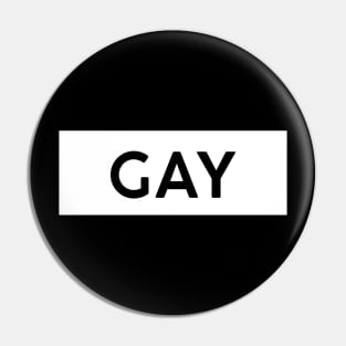 Gay Square Pin