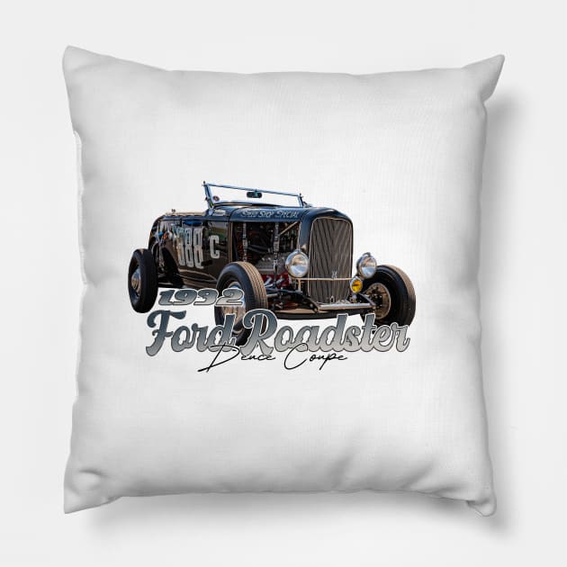 1932 Ford Roadster Deuce Coupe Pillow by Gestalt Imagery