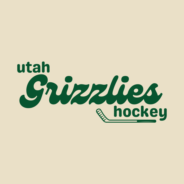 Cute Green Grizzlies Hockey by The Sparkle Report