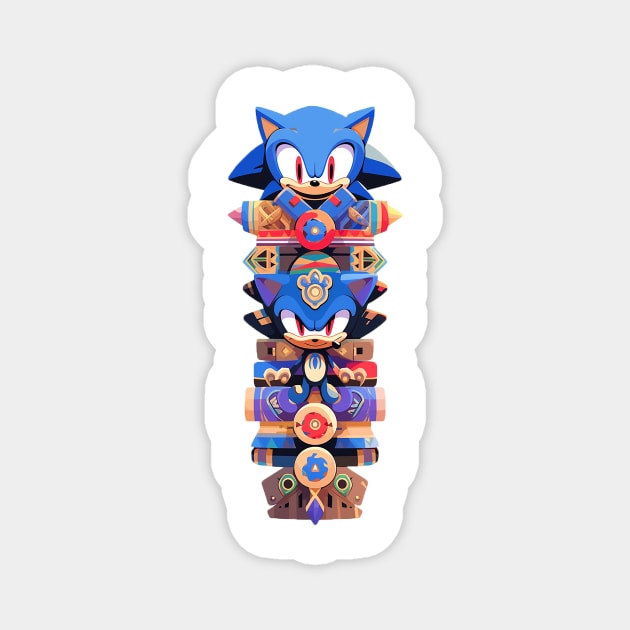 sonic totem Magnet by weirdesigns