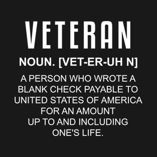 Veteran definition. T-Shirt