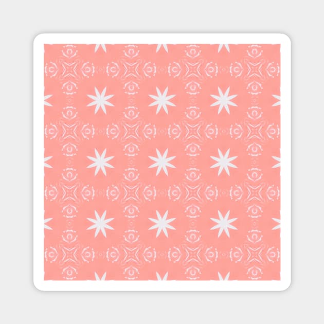 Pastel Pink & White Collection Magnet by Malanie Fabric Design Co.