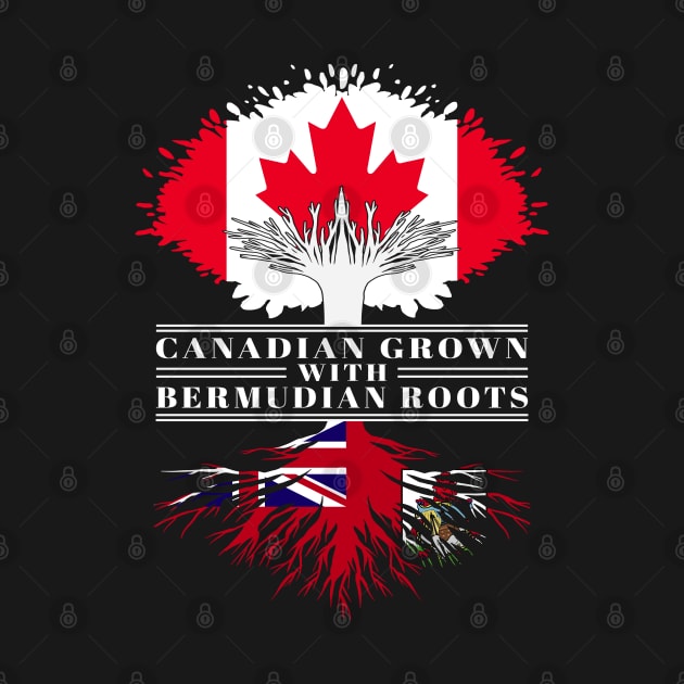 Canadian Grown With Bermudian Roots canada Bermuda Flag Tree by BramCrye