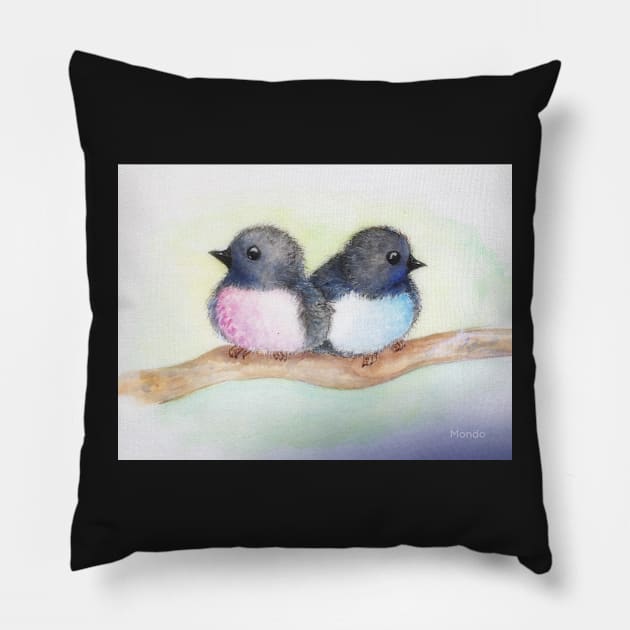 Love Birds Pillow by browna