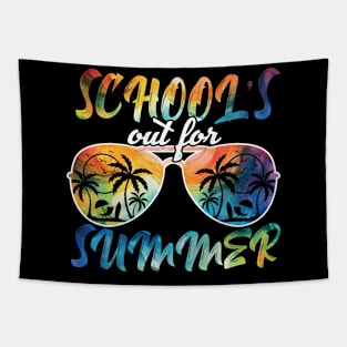 Schools Out For Summer Tie Dye Last Day Of School Teacher Tapestry