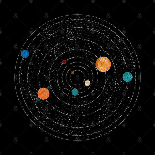 Our Solar System  | Science & Geometry by Art by Ergate