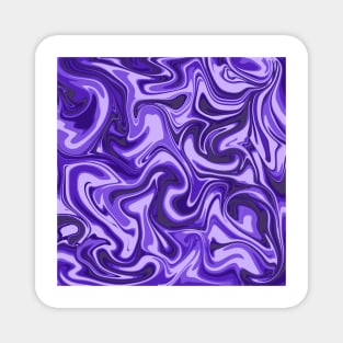 Purple marble abstract Magnet