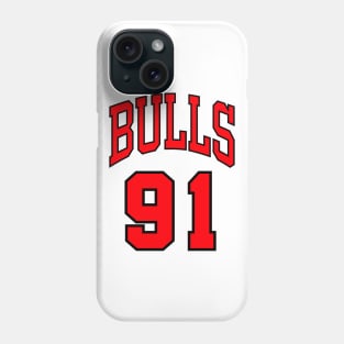 Dennis Rodman 91 Jersey Phone Case