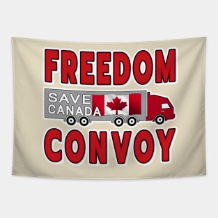 FREEDOM CONVOY SAVE CANADA FREEDOM CONVOY OF TRUCKERS RED LETTERS Tapestry