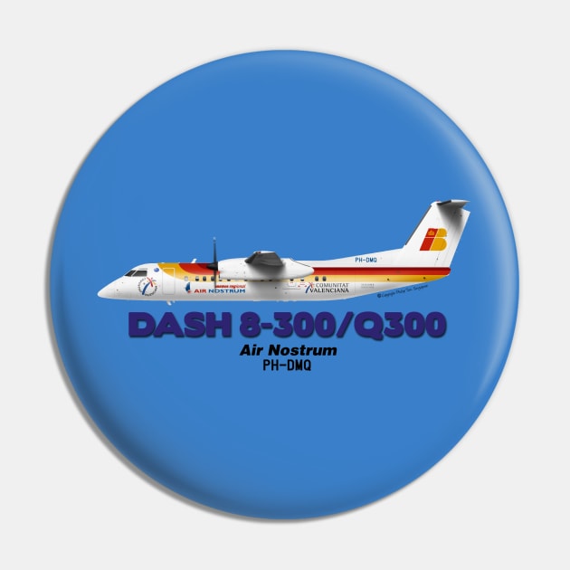 DeHavilland Canada Dash 8-300/Q300 - Air Nostrum Pin by TheArtofFlying