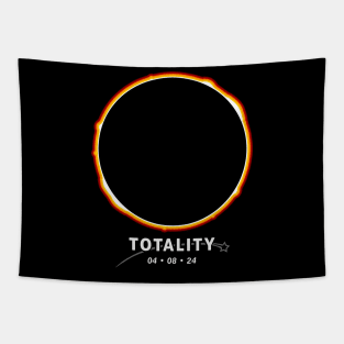 Totality, 2024 Total Solar Eclipse Viewing Shirt Tapestry