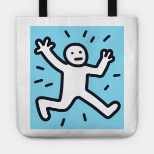 Funny Keith Haring, Human surprise Tote
