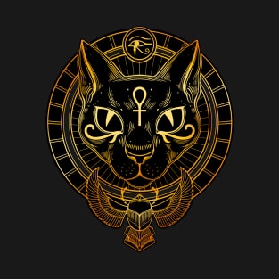 Bastet. Egyptian cat goddess T-Shirt