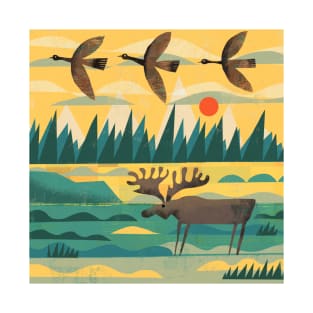 Geese and Moose T-Shirt