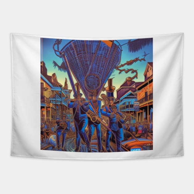 French quarter Band Tapestry by Stephanie Kennedy 