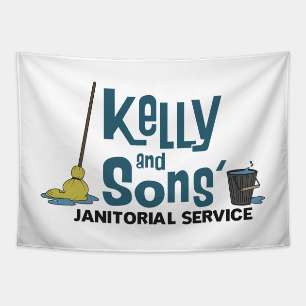 Kelly & Sons' Janitorial Service Tapestry by innercoma@gmail.com