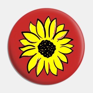 Sunflower Yellow Pin