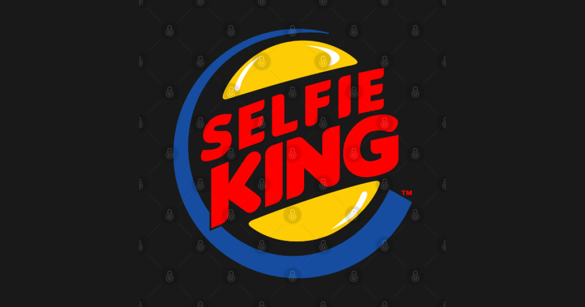 selfie king Selfie Sticker TeePublic