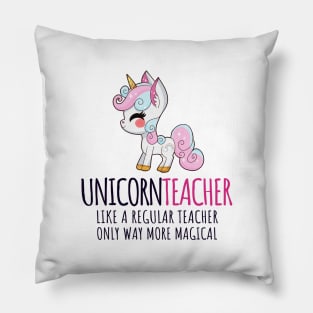 'Unicorn Teacher' Cute Teacher Magical Pillow