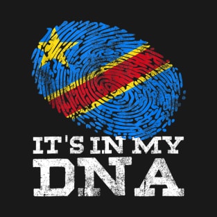 It's In My DNA Congolese Gifts African Tee DRC DR Congo Flag T-Shirt