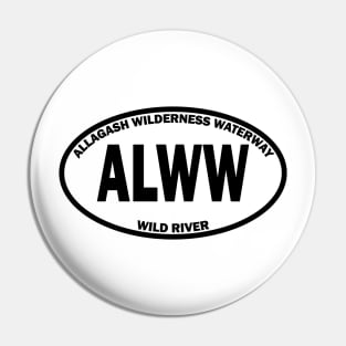 Allagash Wilderness Waterway Wild River oval Pin