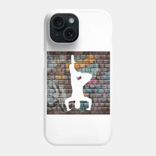 Break Dancer on Graffiti Background 4 Phone Case