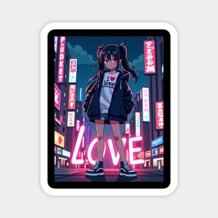 Dynamic Anime Vibes: A Journey of Color and Emotion Magnet