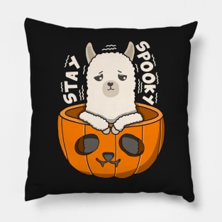 Stay Spooky Alpaca Pillow