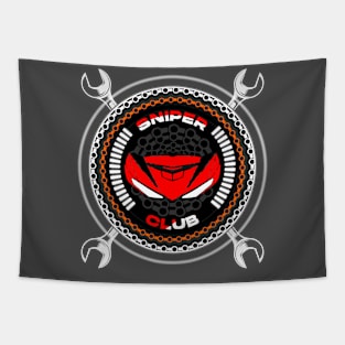 Sniper Club Logo Tapestry