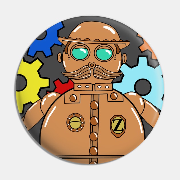 Tik-Tok Of Oz Pin by FancyKat