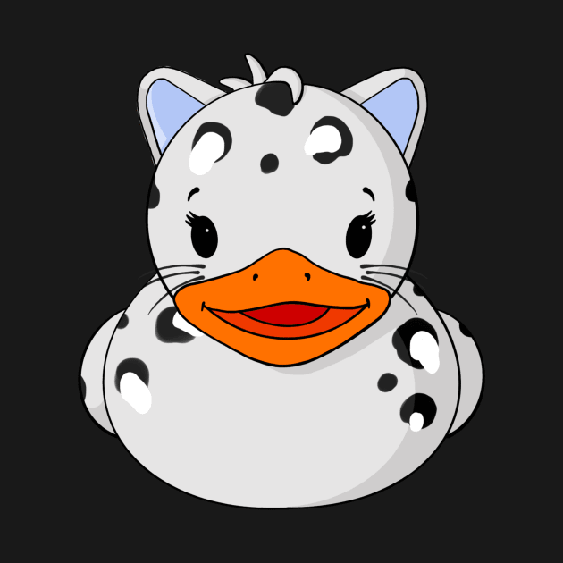 Snow Leopard Rubber Duck by Alisha Ober Designs