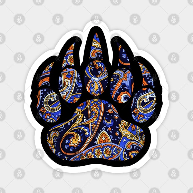 Paisley Gay Bear Claw Magnet by Muzehack