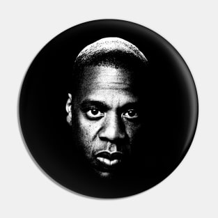 Retro Portrait Jay-Z Pin