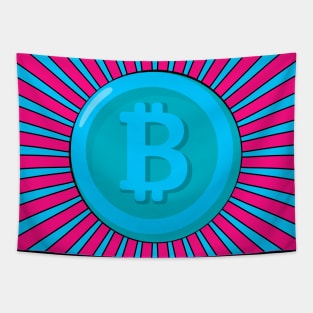 Bitcoin Pop Art Tapestry