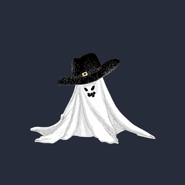 Spooky Cowboy Ghost by Rishirt