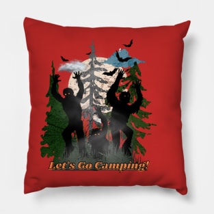 Let's Go Camping Halloween Horror Pillow