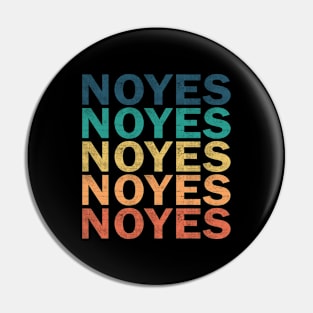 Noyes Name T Shirt - Noyes Vintage Retro Name Gift Item Tee Pin