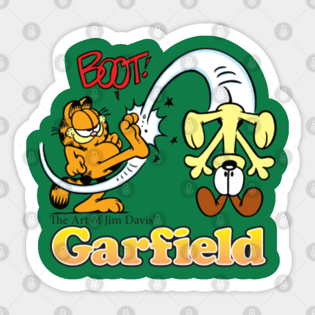 Garfield Fat Cat 3 Pack Boot Garfield Sticker Teepublic