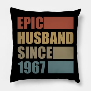 Vintage Epic Husband Since 1967 Pillow