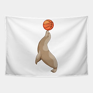 Seal with Basketball Tapestry