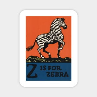 Z is for Zebra: ABC Designed and Cut on Wood by CB Falls Magnet