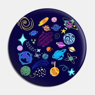 space travel Pin